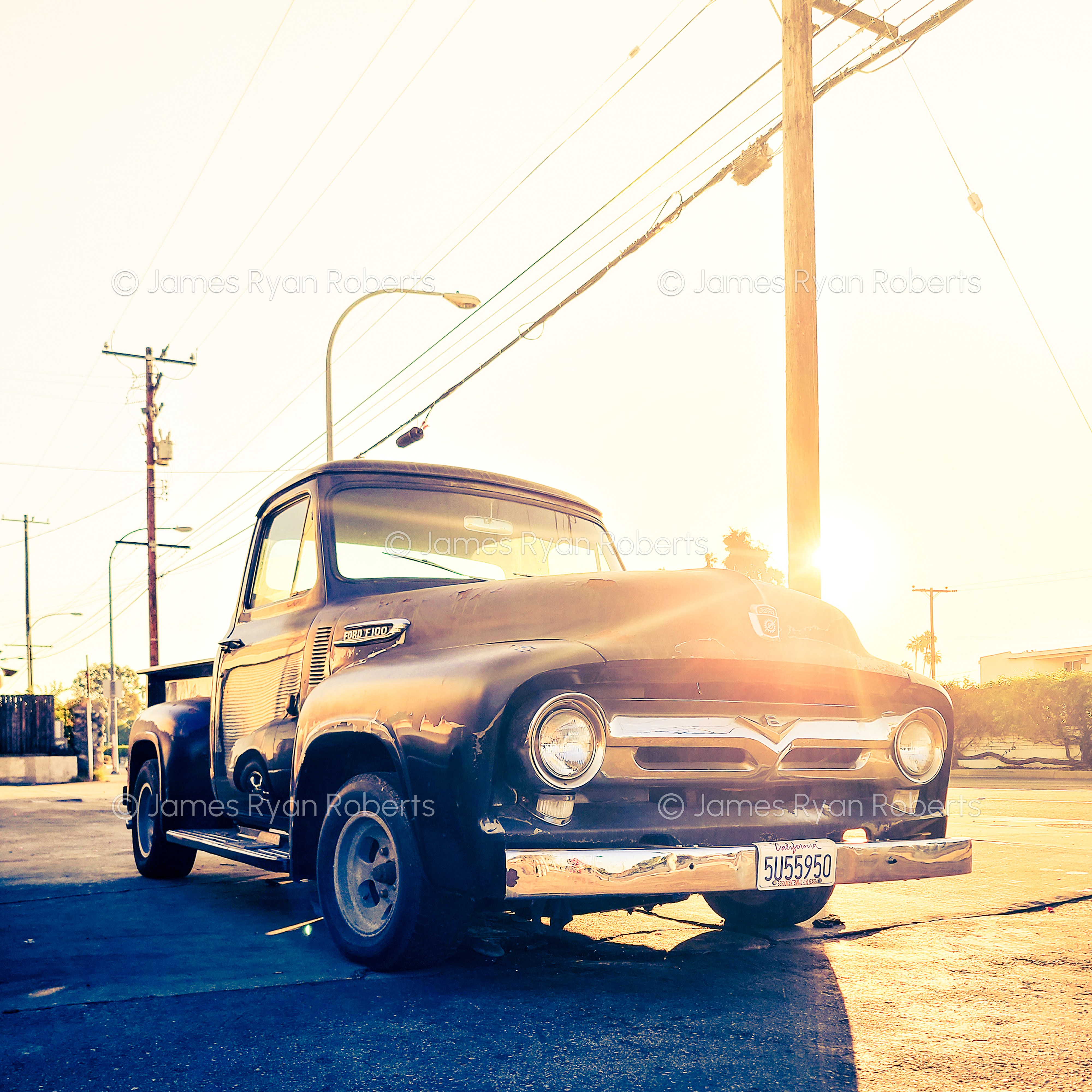 Alhambra Ford F100 — Carport large-format fine art print