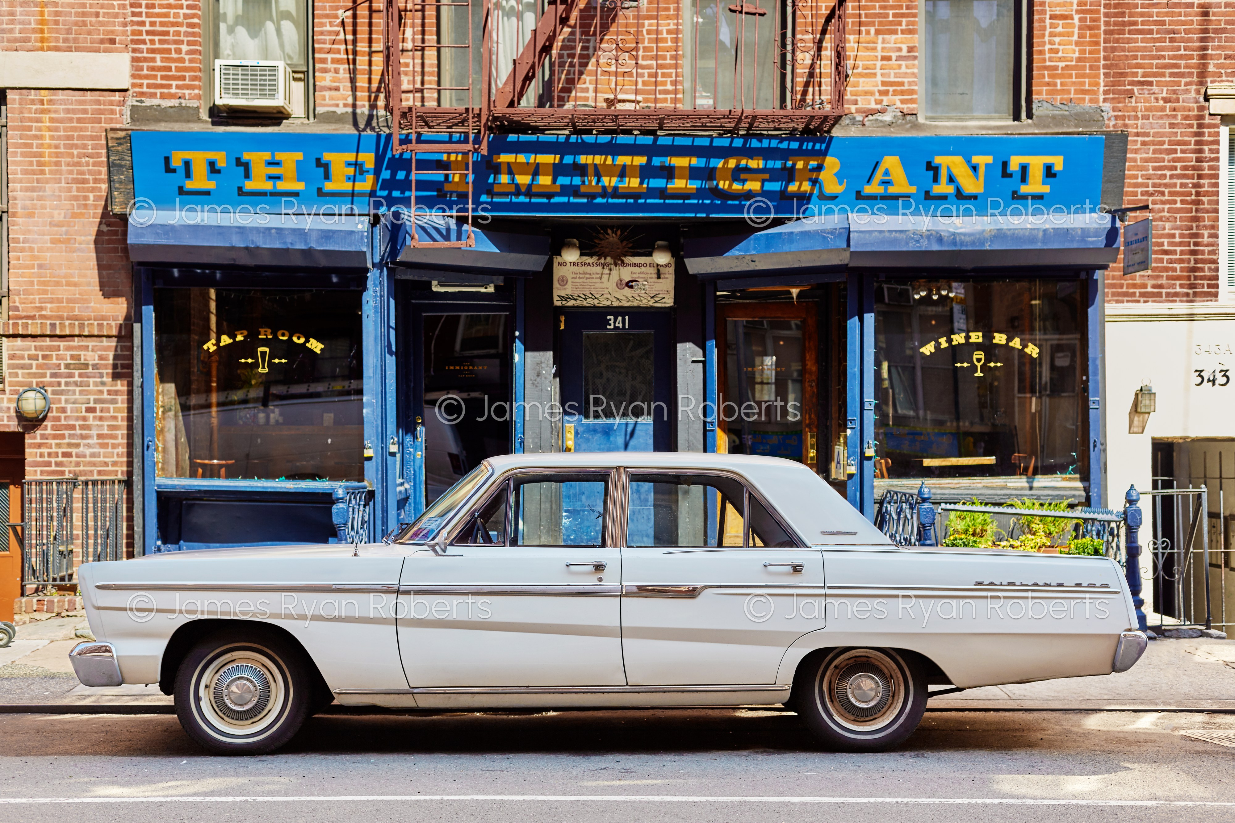 NYC Ford Fairlane 500 4 Door Sedan — Carport large-format fine art print