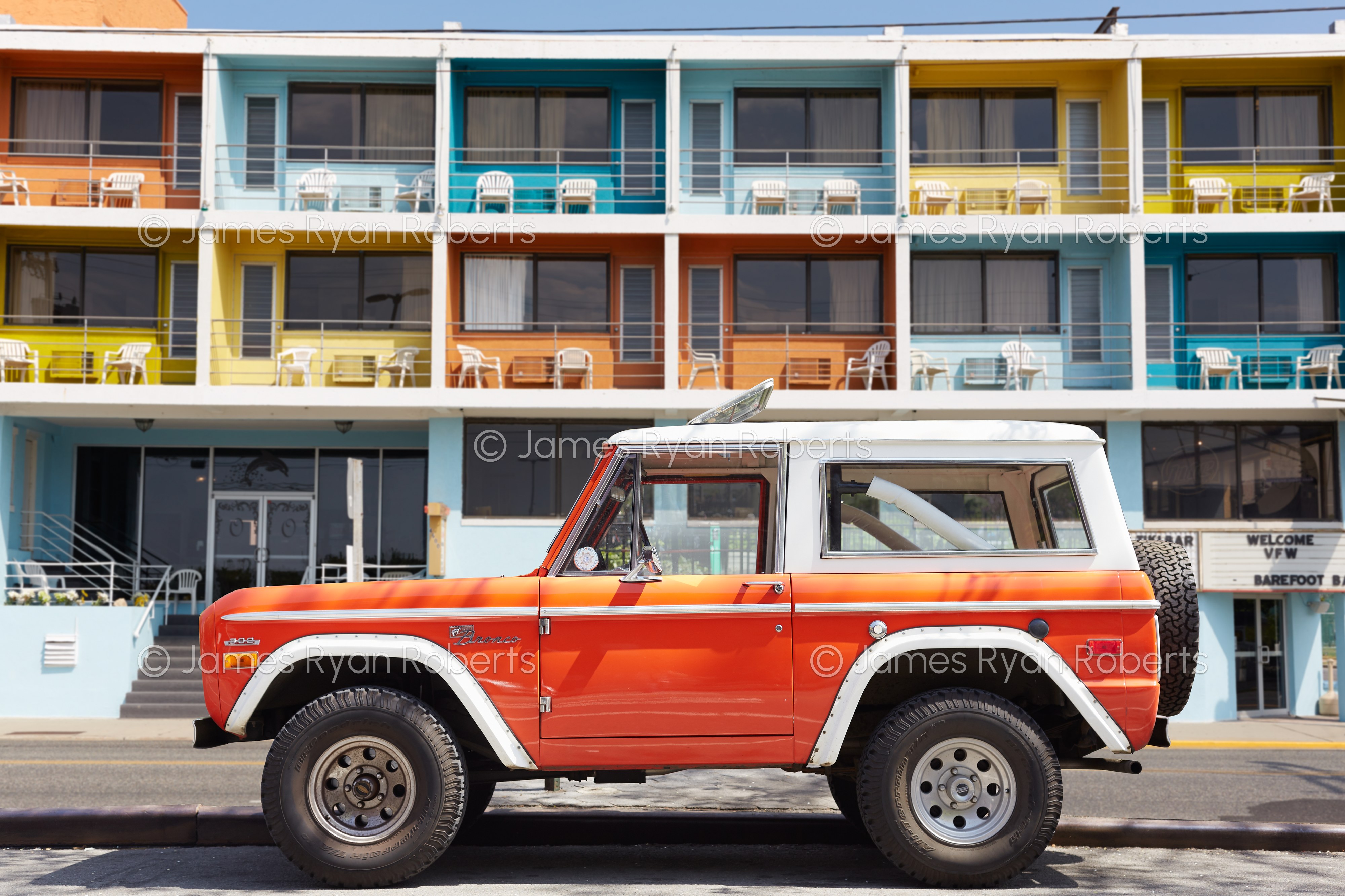 Wildwood, NJ Ford Bronco — Carport large-format fine art print