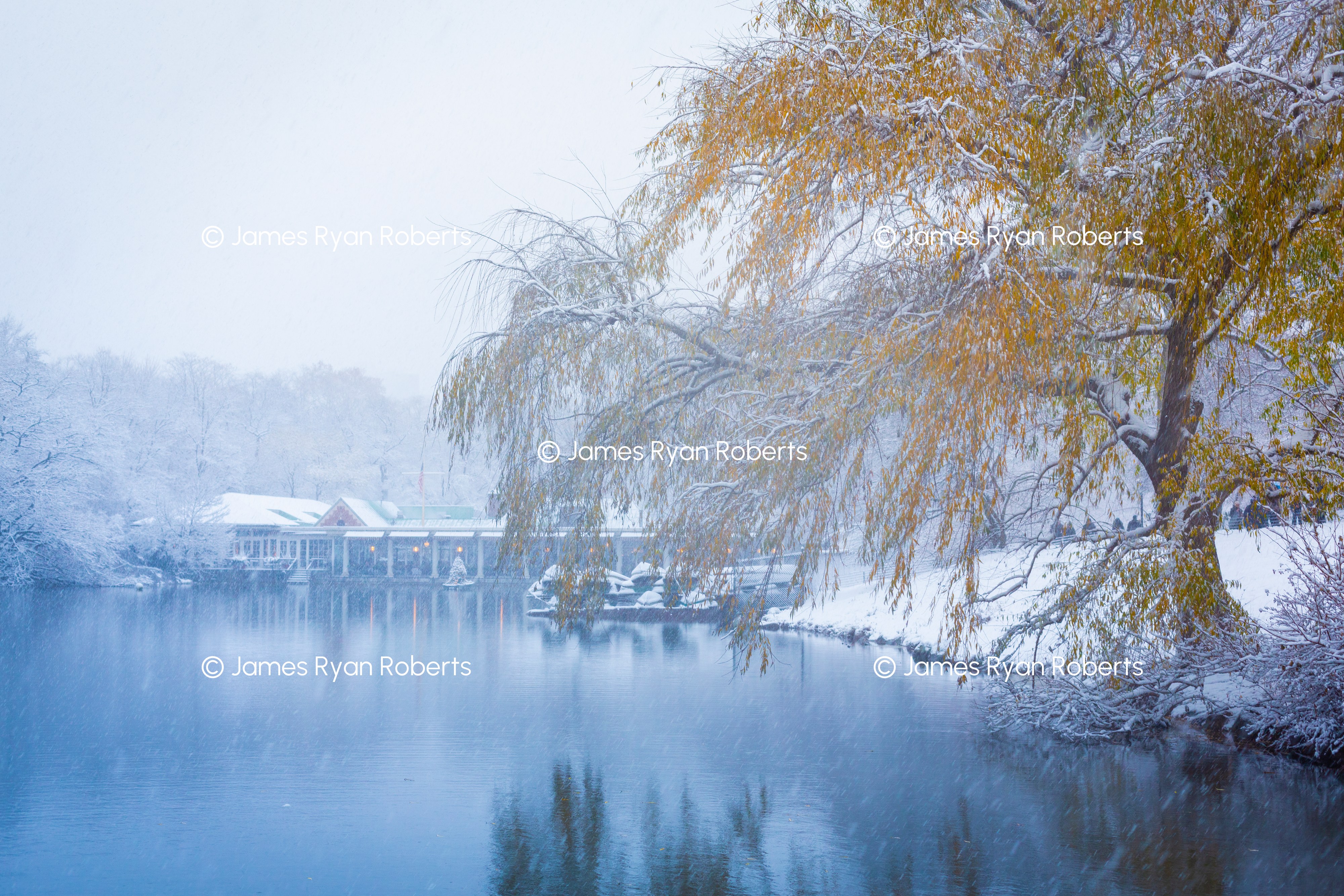 Boat House Winter Day — New York City large-format fine art print