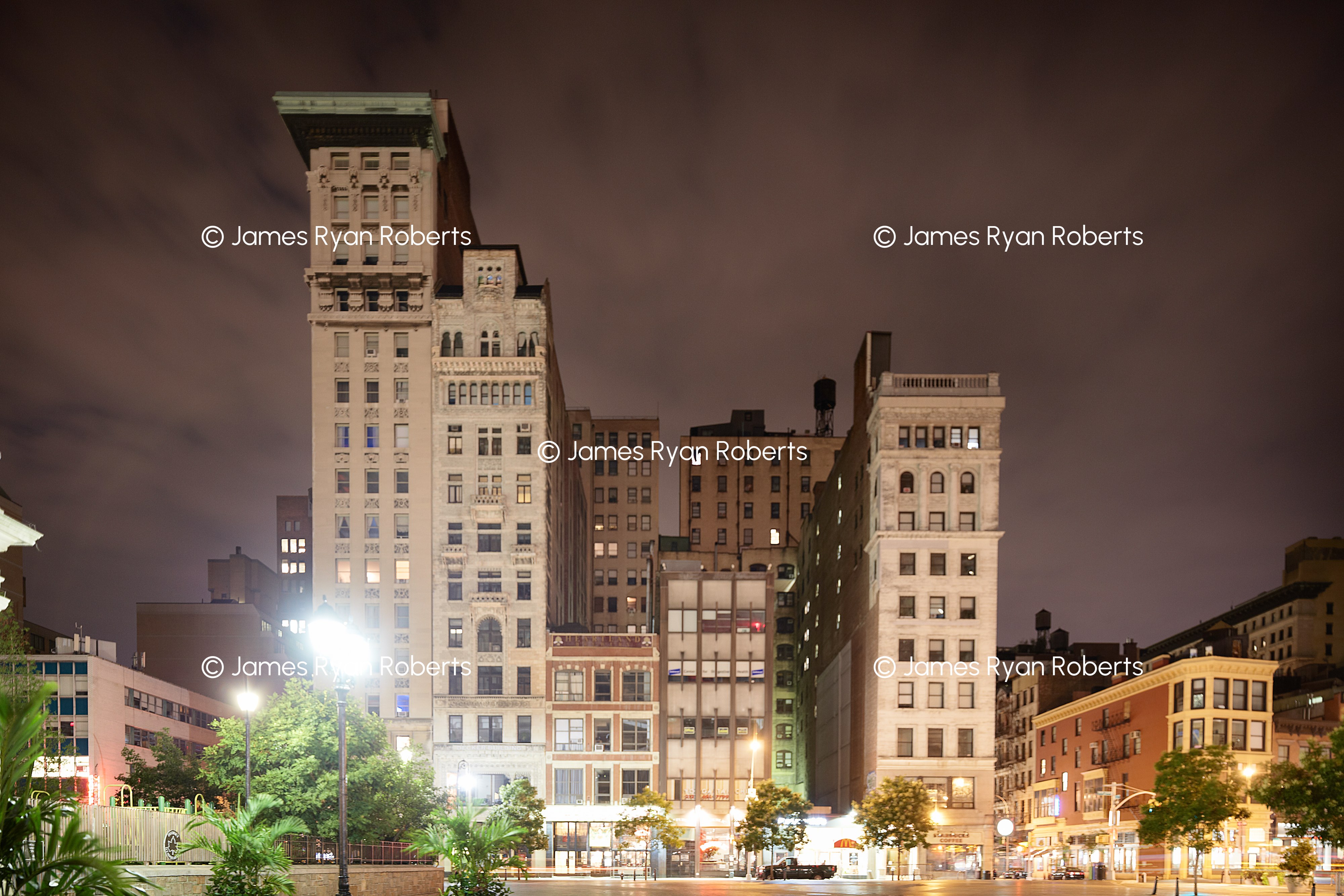 Clocktower Skyline, Night — New York City large-format fine art print