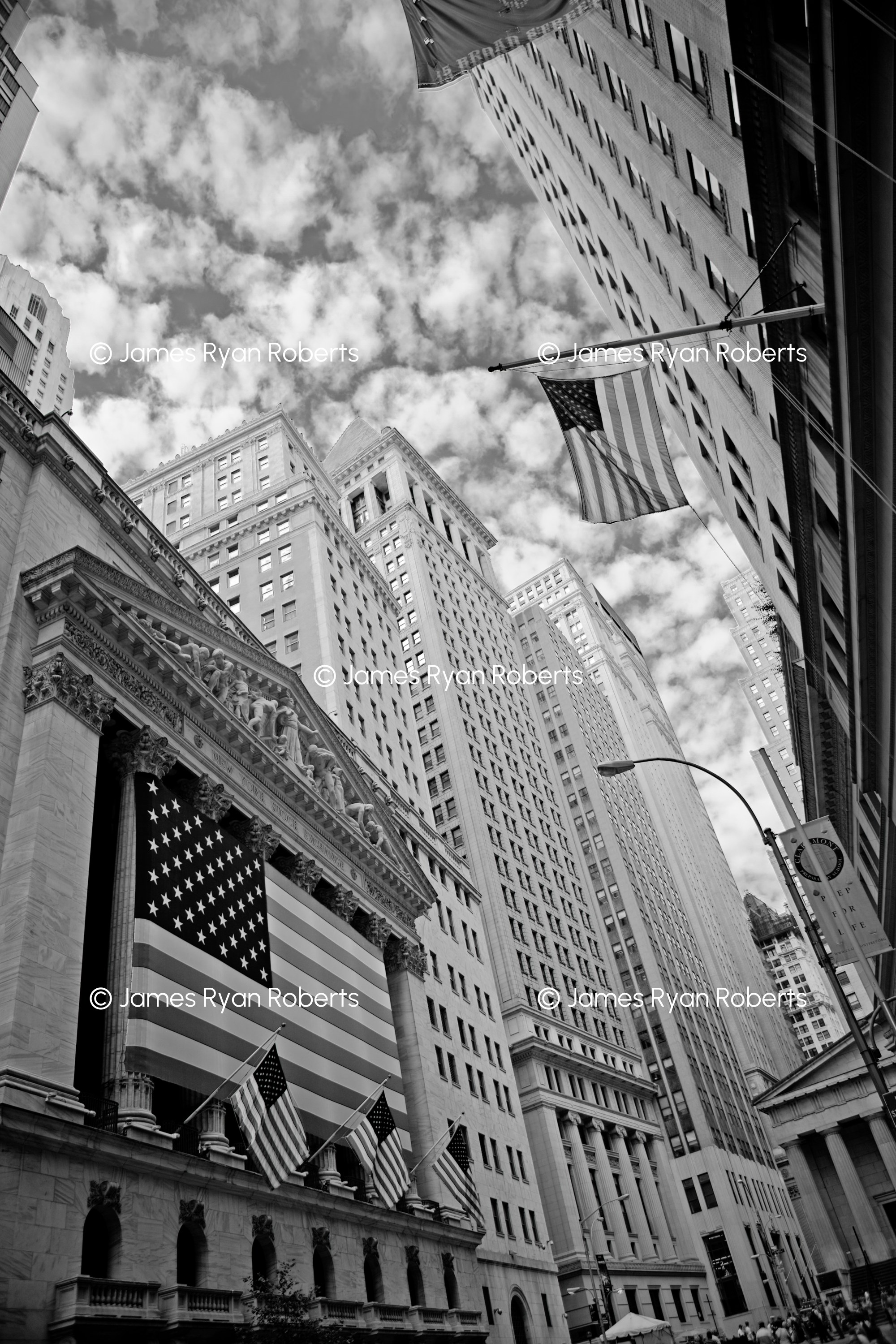 Exchange Flag, Storm Light — New York City large-format fine art print