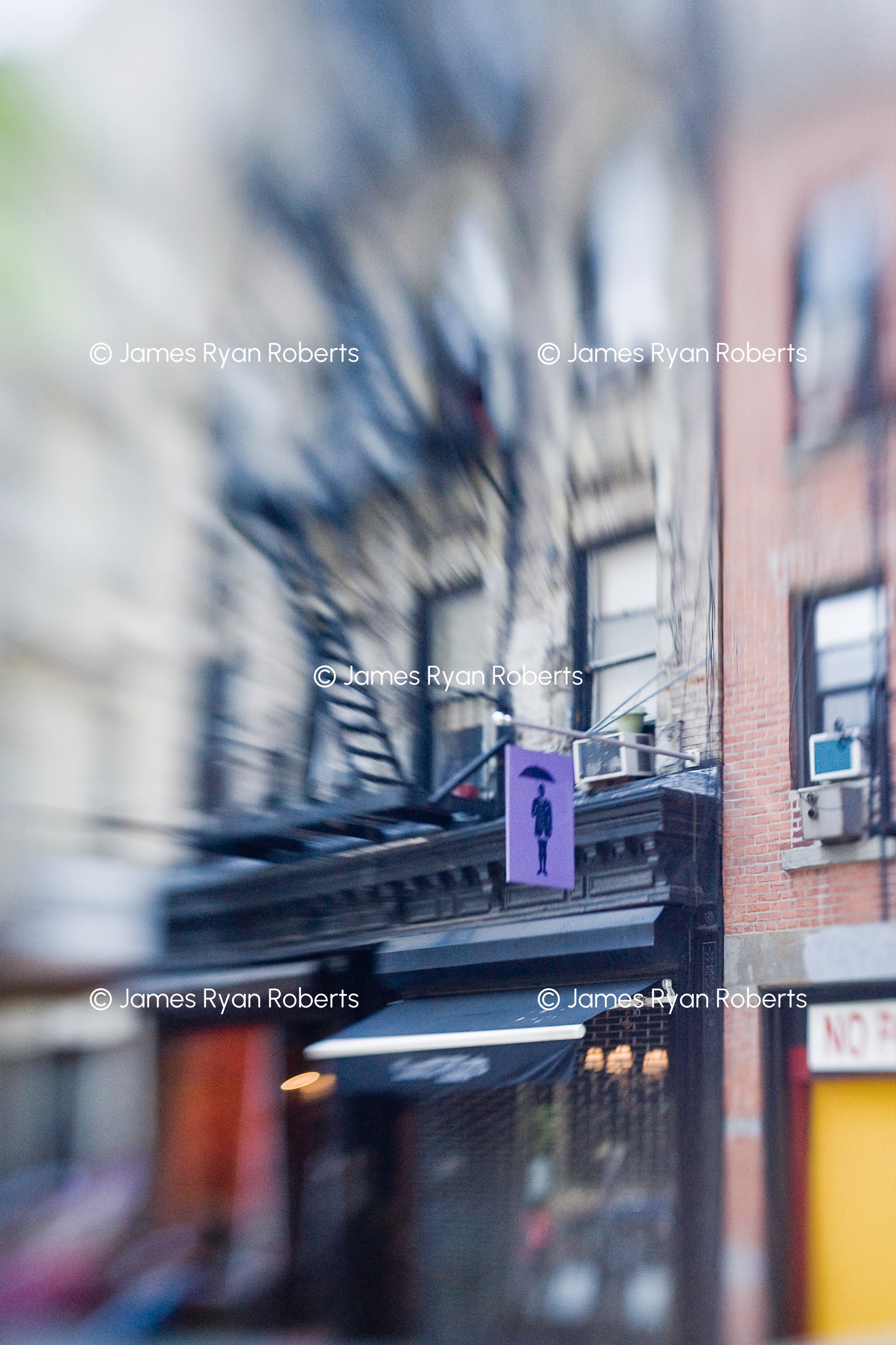 Men's Store, Blurred City — New York City large-format fine art print