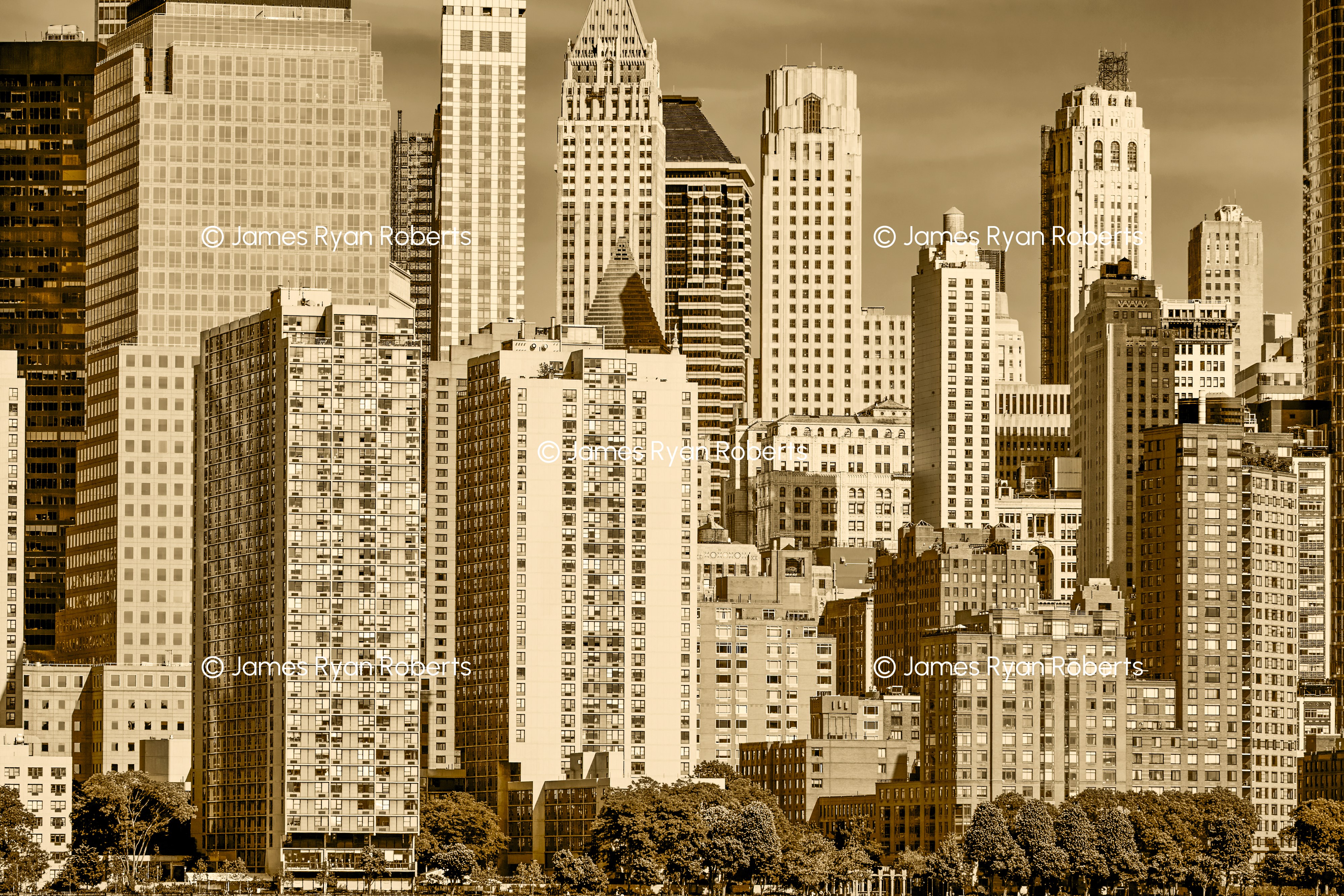 Midtown, Sepia — New York City large-format fine art print