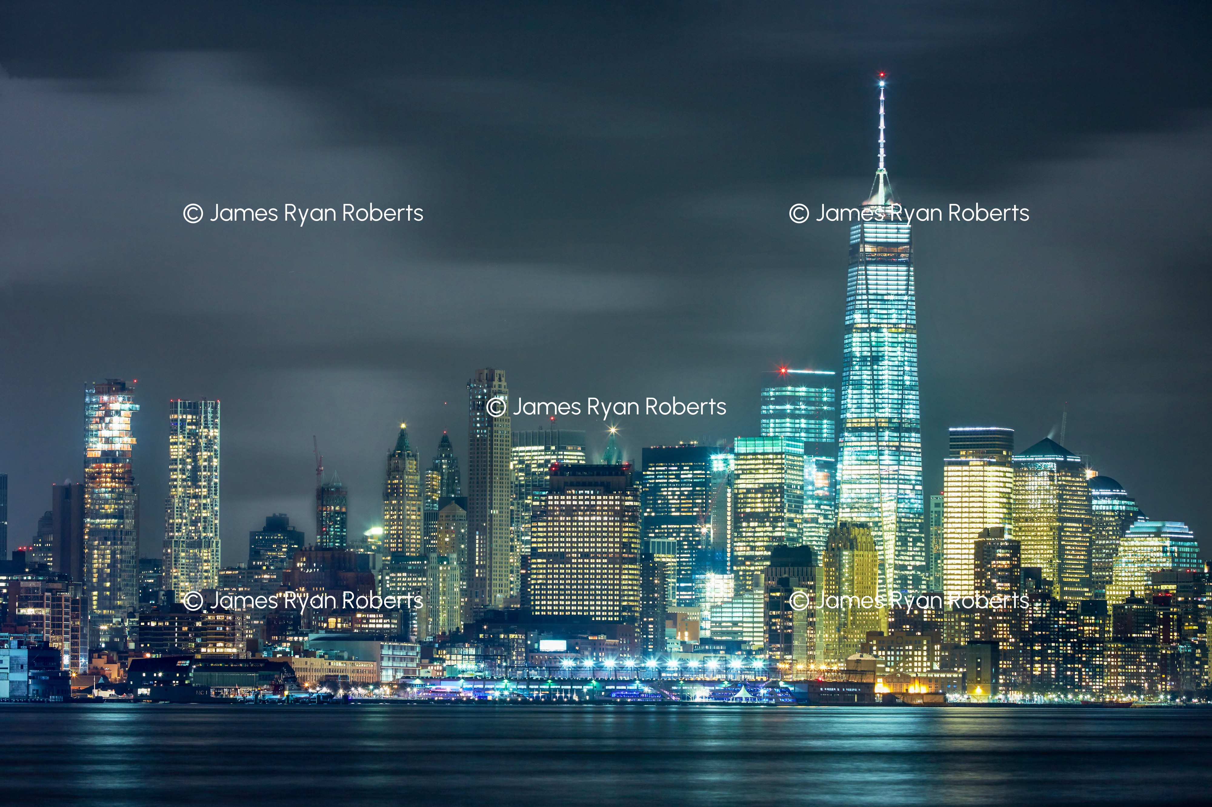 Night Lights, Lower Manhattan — New York City large-format fine art print