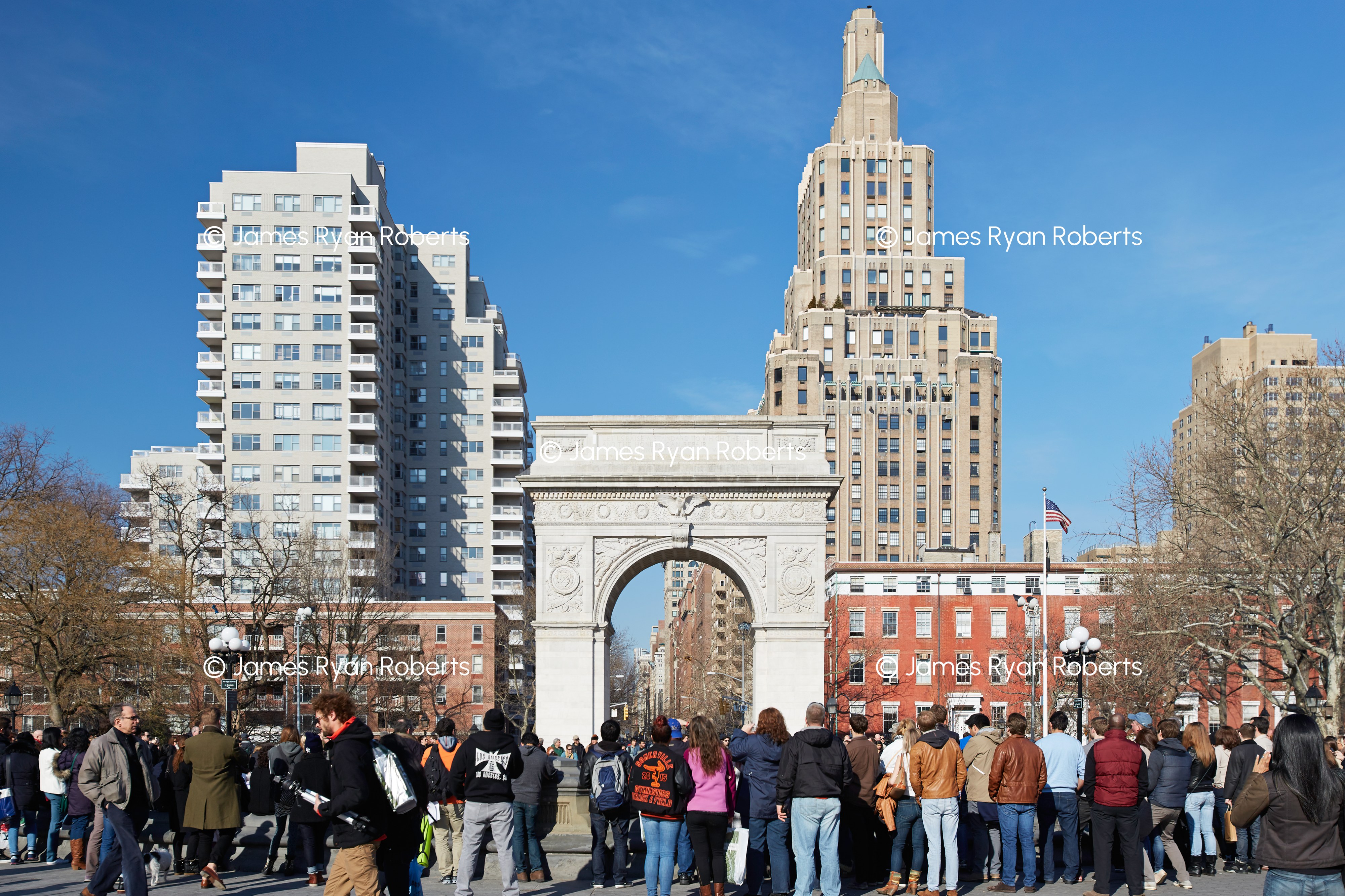 Washington Square, Overcast — New York City large-format fine art print