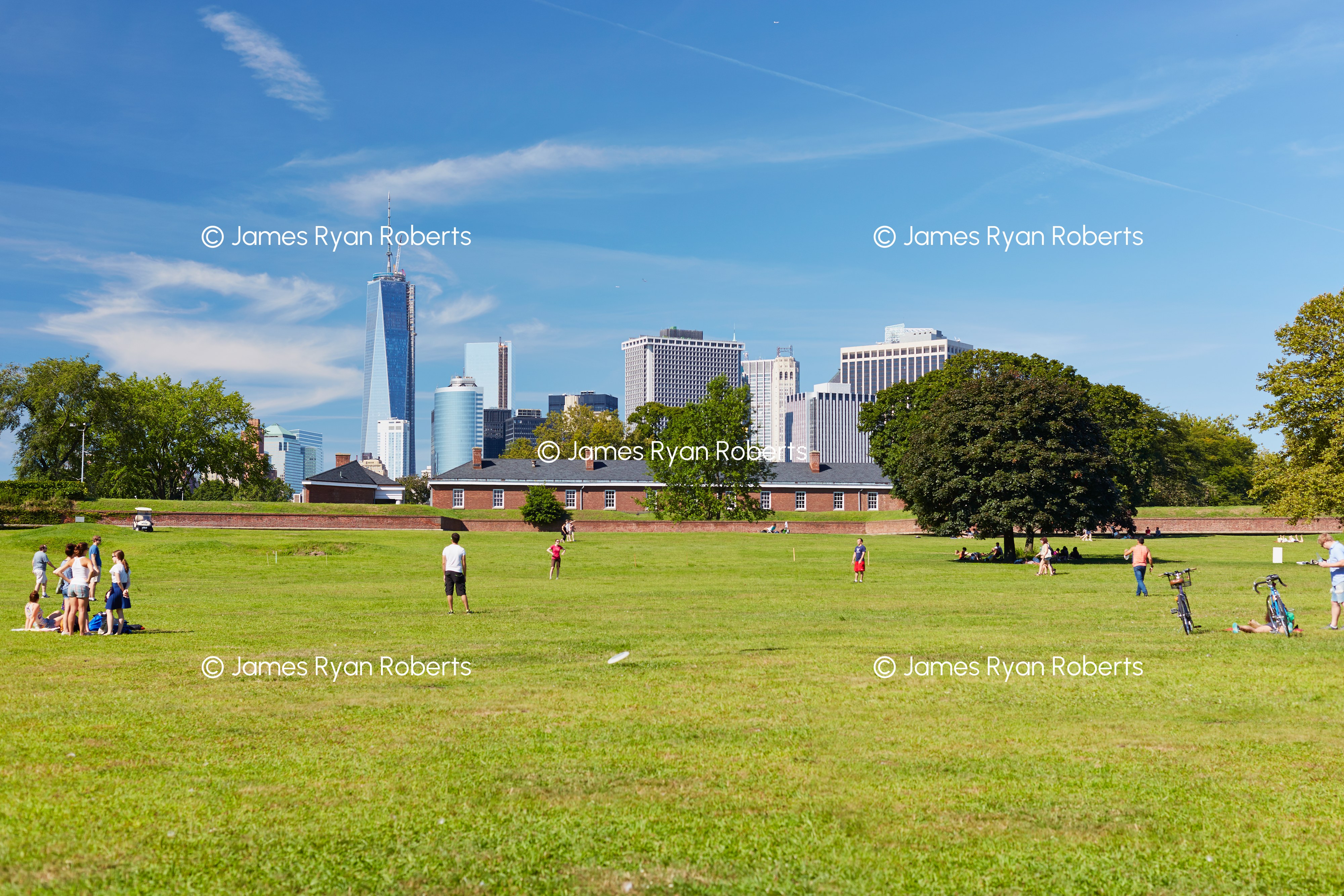 Waterfront Lawn, Lower Manhattan — New York City large-format fine art print