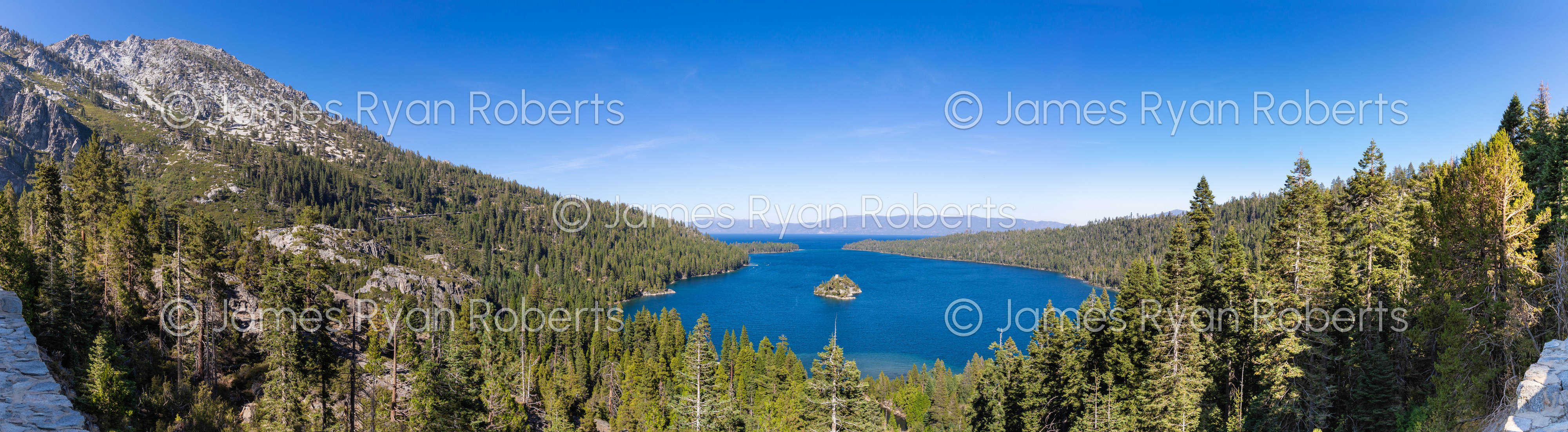 Emerald Bay State Park - Fannette Island, Lake Tahoe #1 — PanoAmerica large-format fine art print