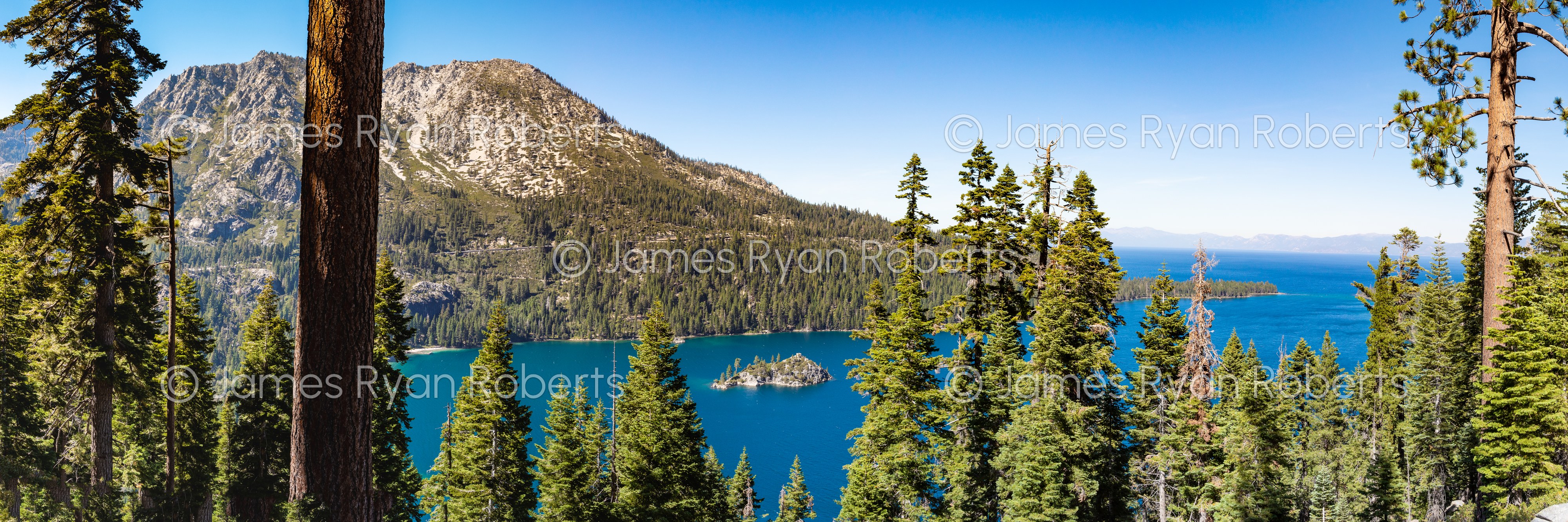 Emerald Bay State Park - Fannette Island, Lake Tahoe #2 — PanoAmerica large-format fine art print