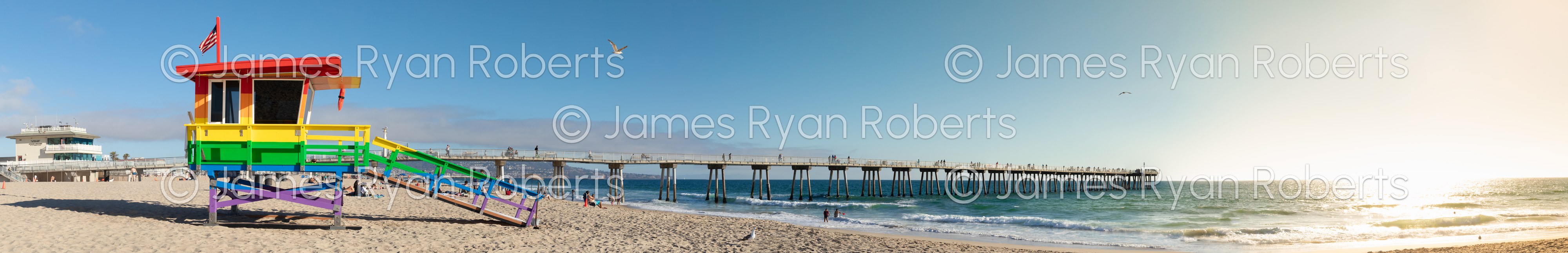 Hermosa Beach, CA — PanoAmerica large-format fine art print