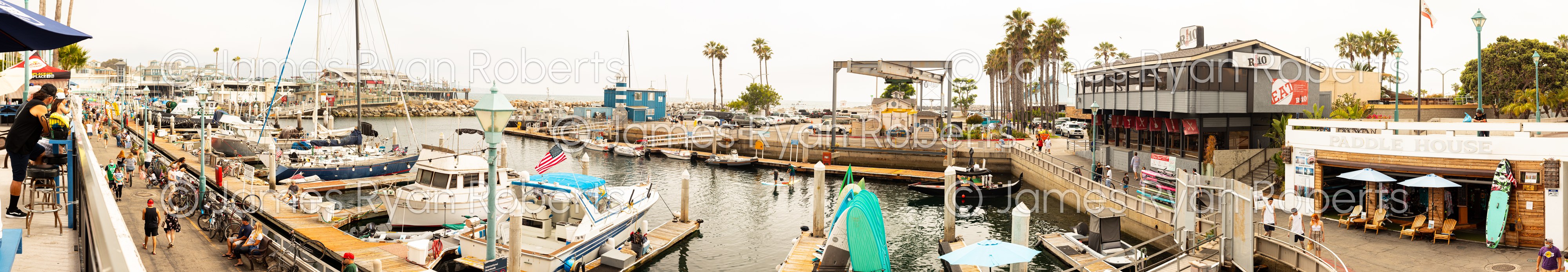 King Harbor Marina, Redondo Beach, CA — PanoAmerica large-format fine art print