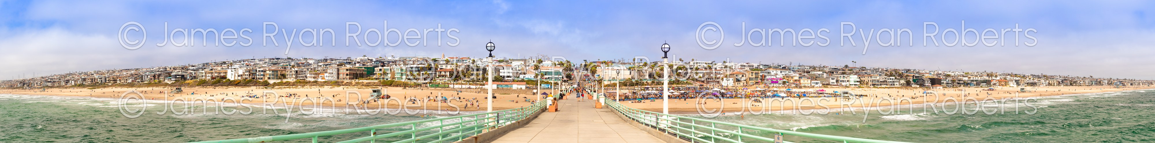 Manhattan Beach Pier, CA — PanoAmerica large-format fine art print