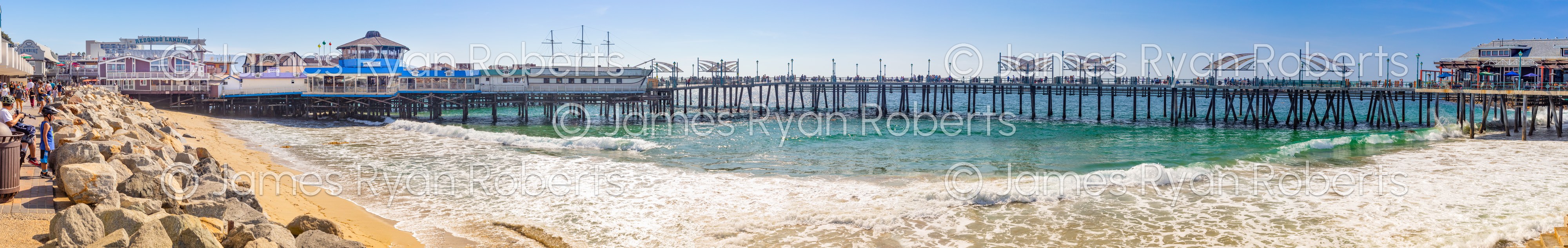 Redondo Beach Pier, CA — PanoAmerica large-format fine art print