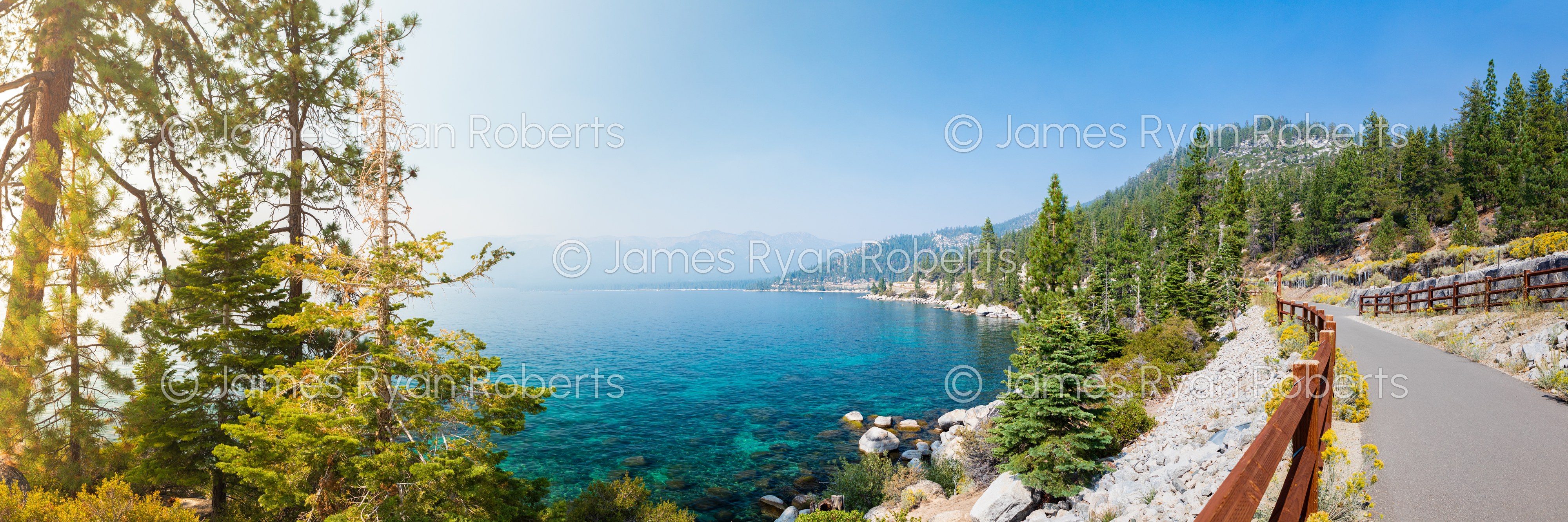 Tahoe East Shore Trail, NV — PanoAmerica large-format fine art print