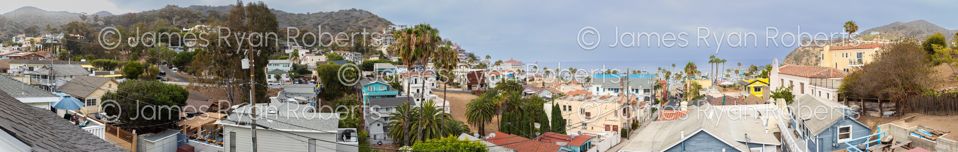 Whittley Ave, Catalina Island, CA — PanoAmerica large-format fine art print