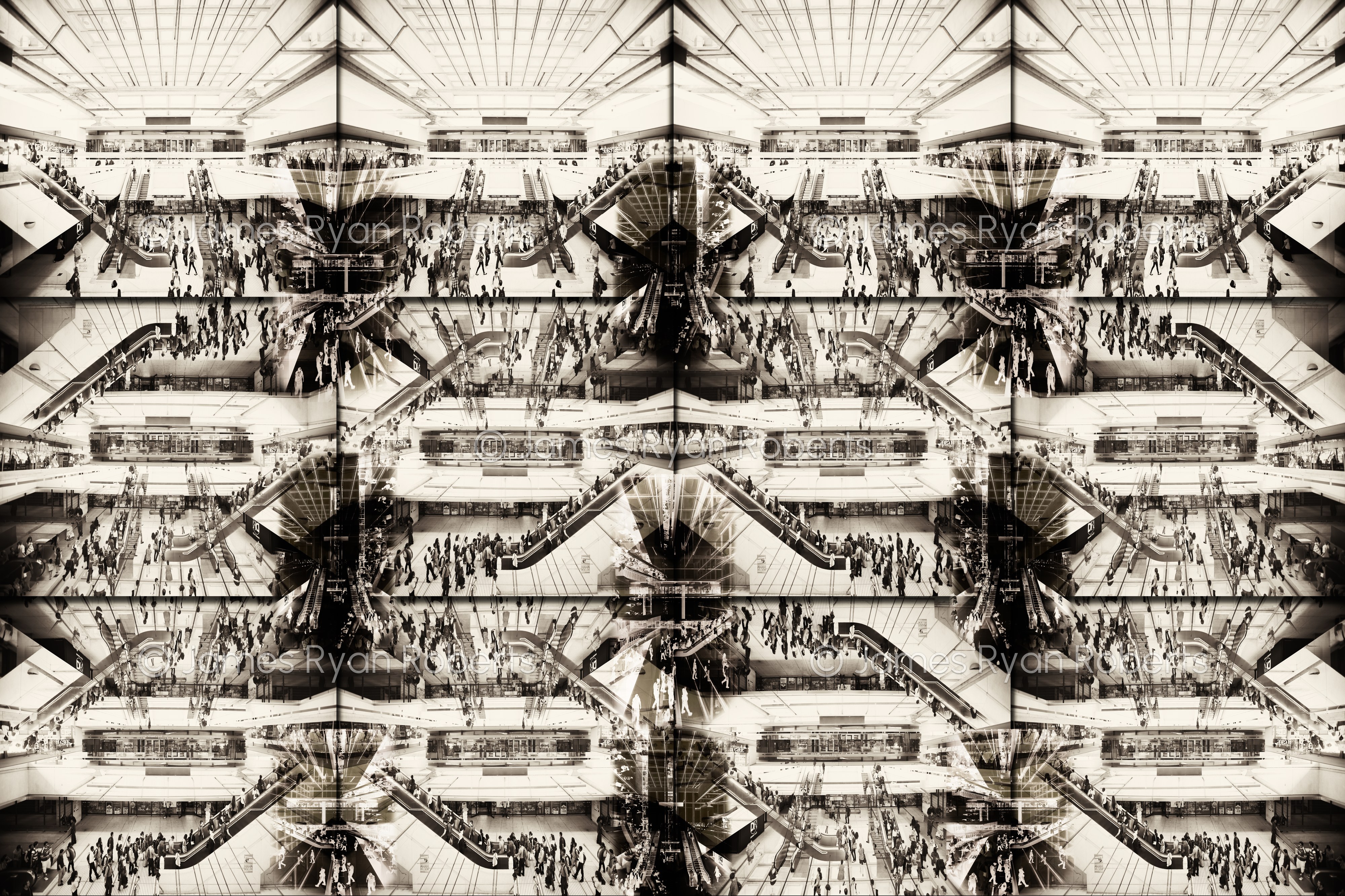 Commuting Our Lives Away — Planes of Perception large-format fine art print