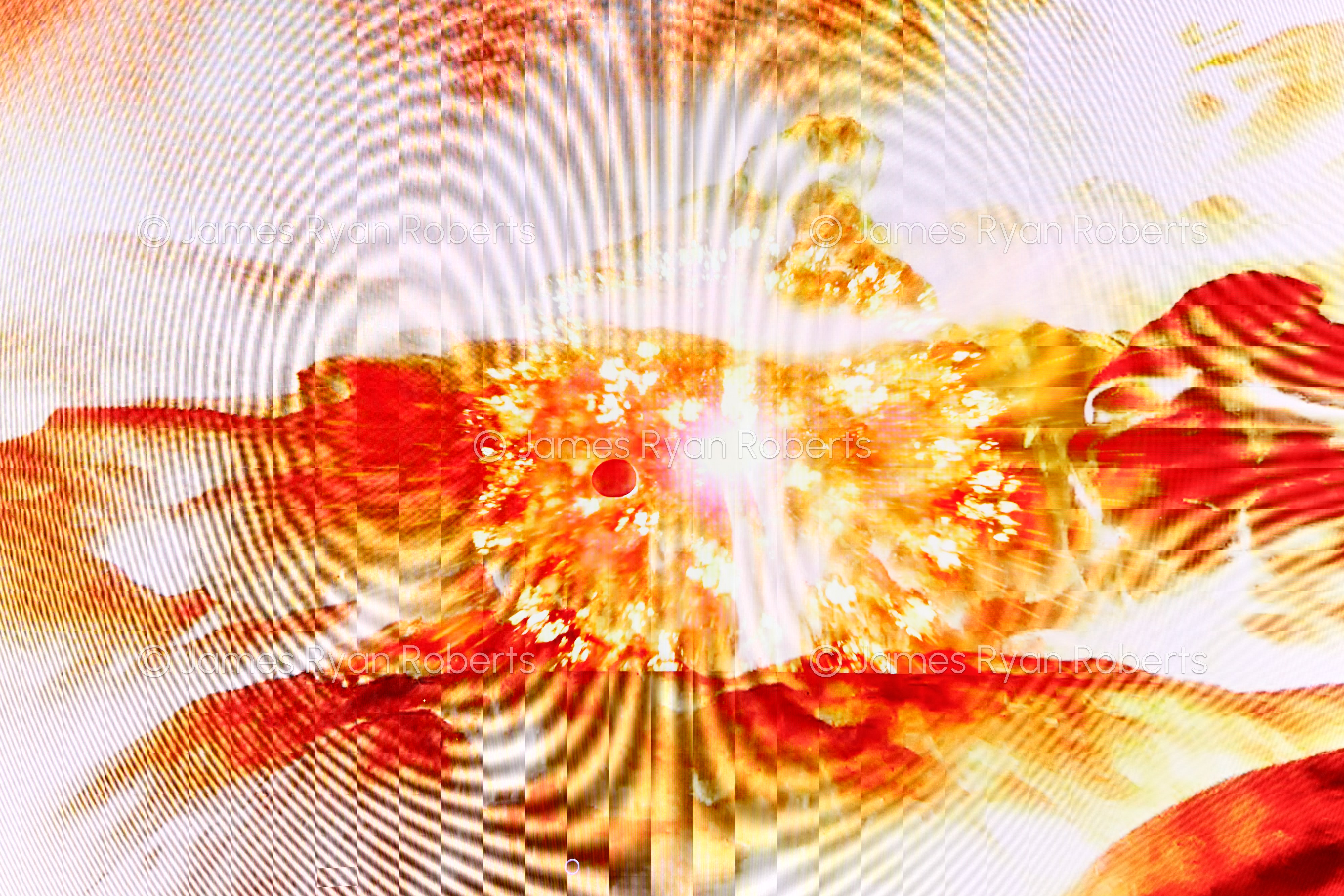 It Will All End in a Ball of FIre — Planes of Perception large-format fine art print