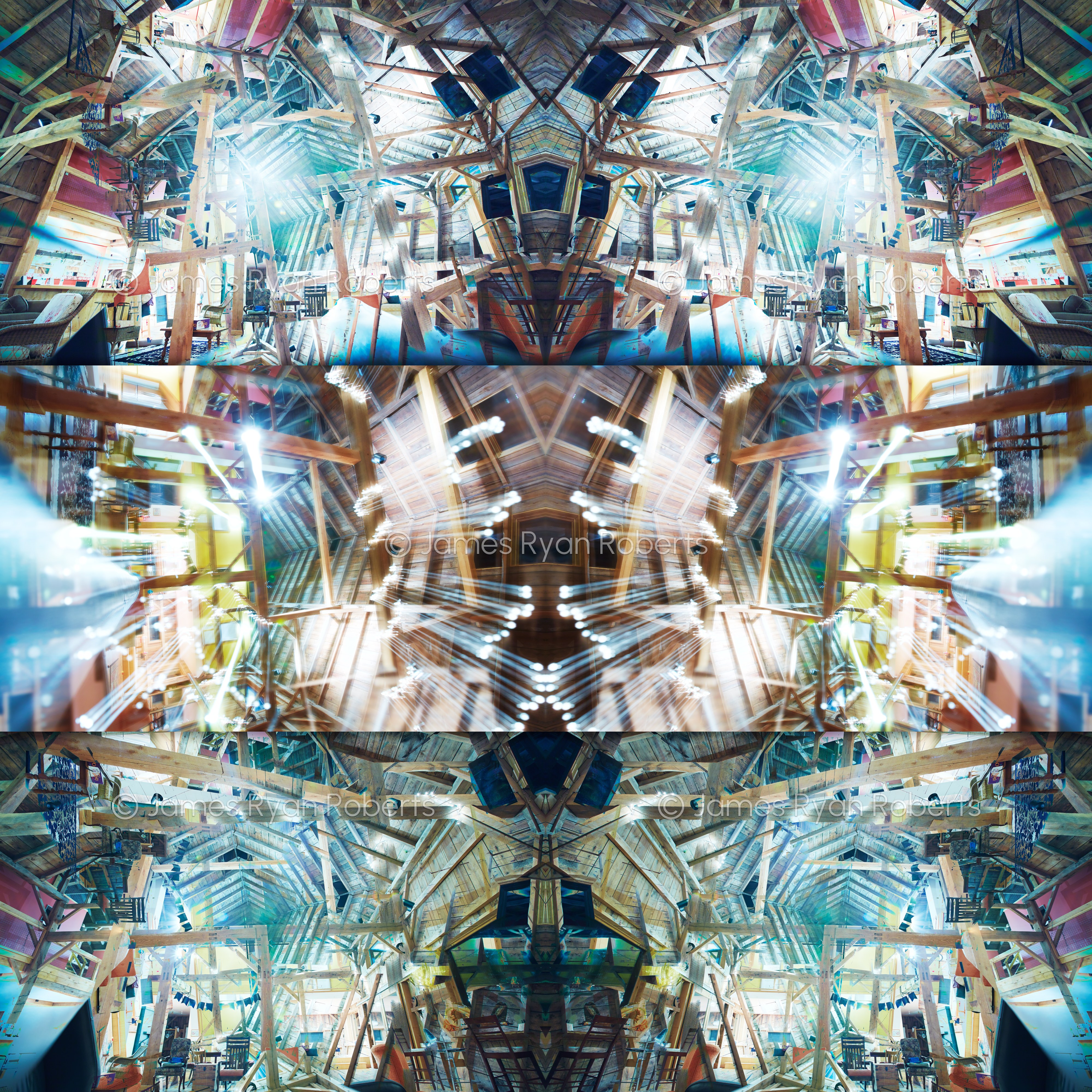 That Night at the Barn — Planes of Perception large-format fine art print