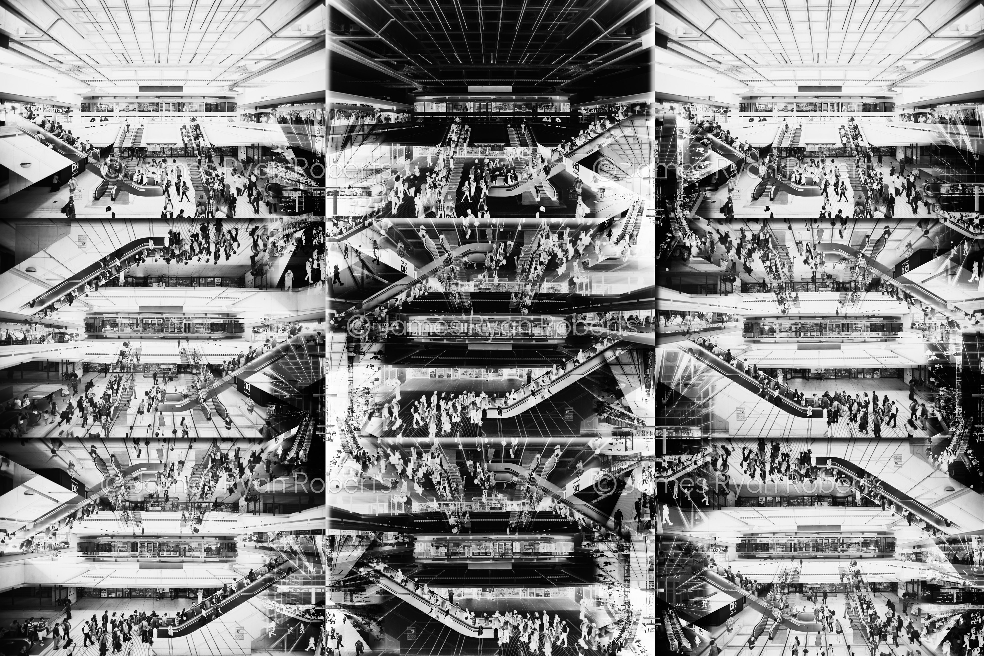 The Hustle Never Ends — Planes of Perception large-format fine art print