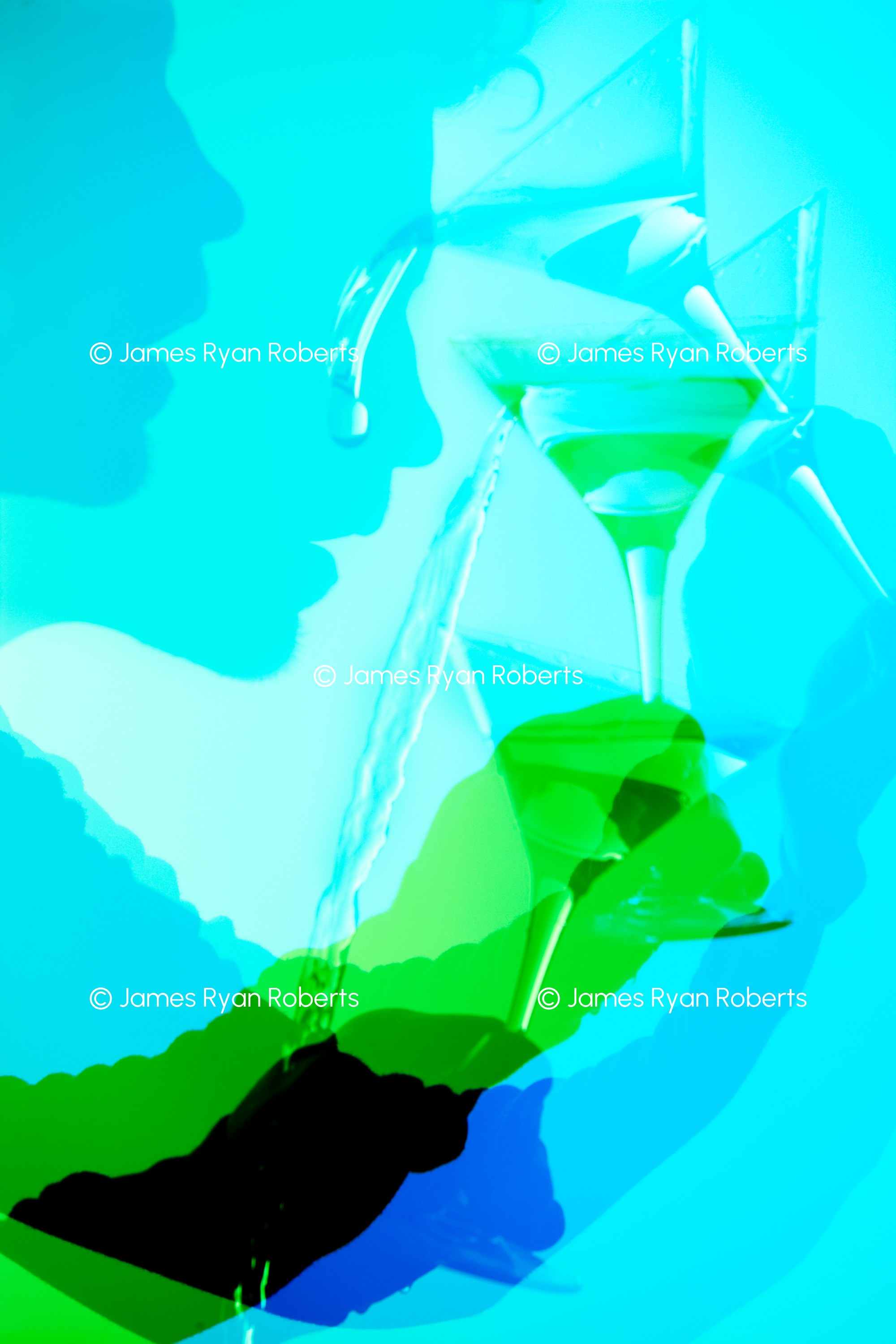Pour Decisions — Shadows large-format fine art print