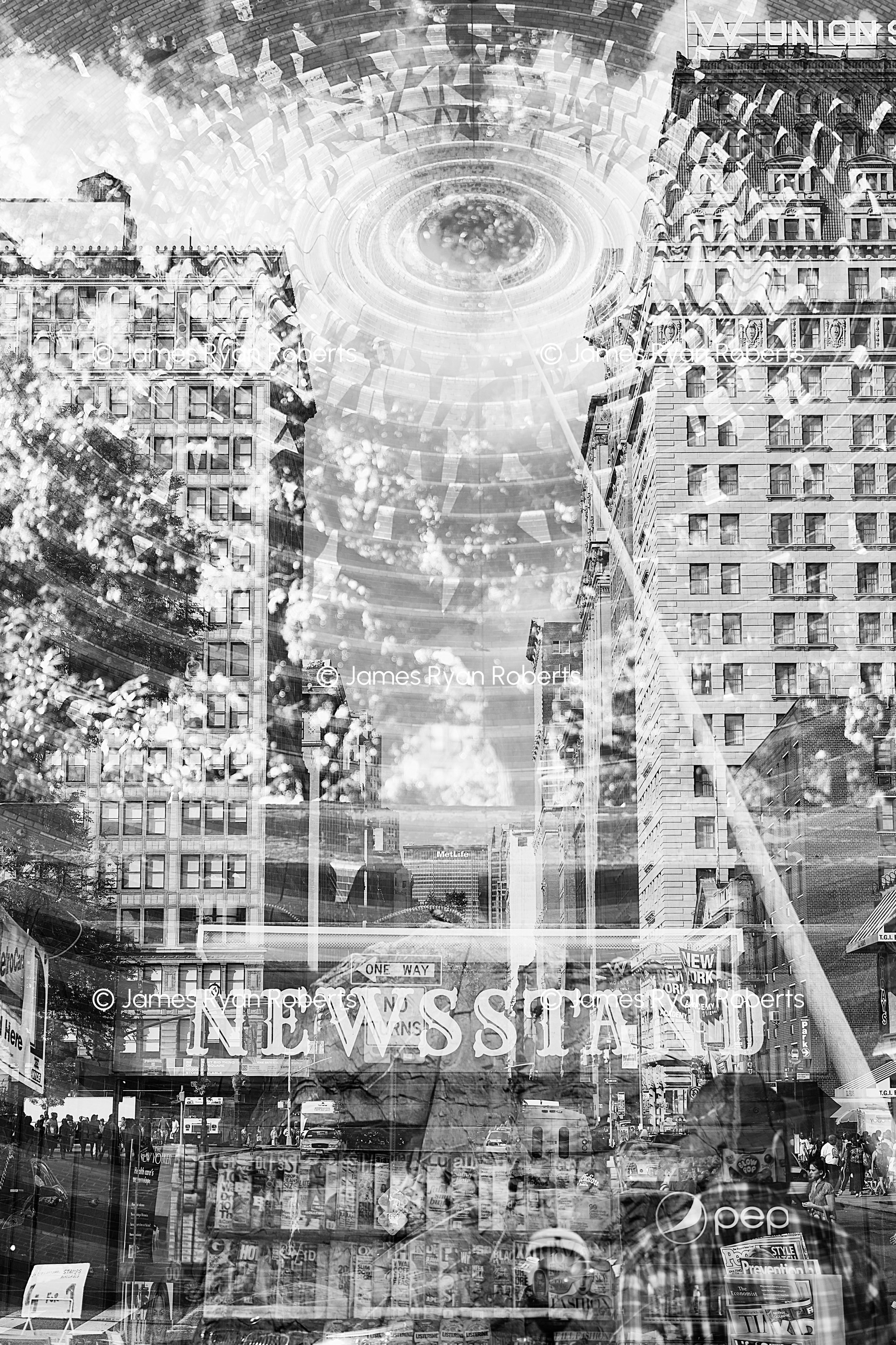 News Cycle — Triple Take large-format fine art print