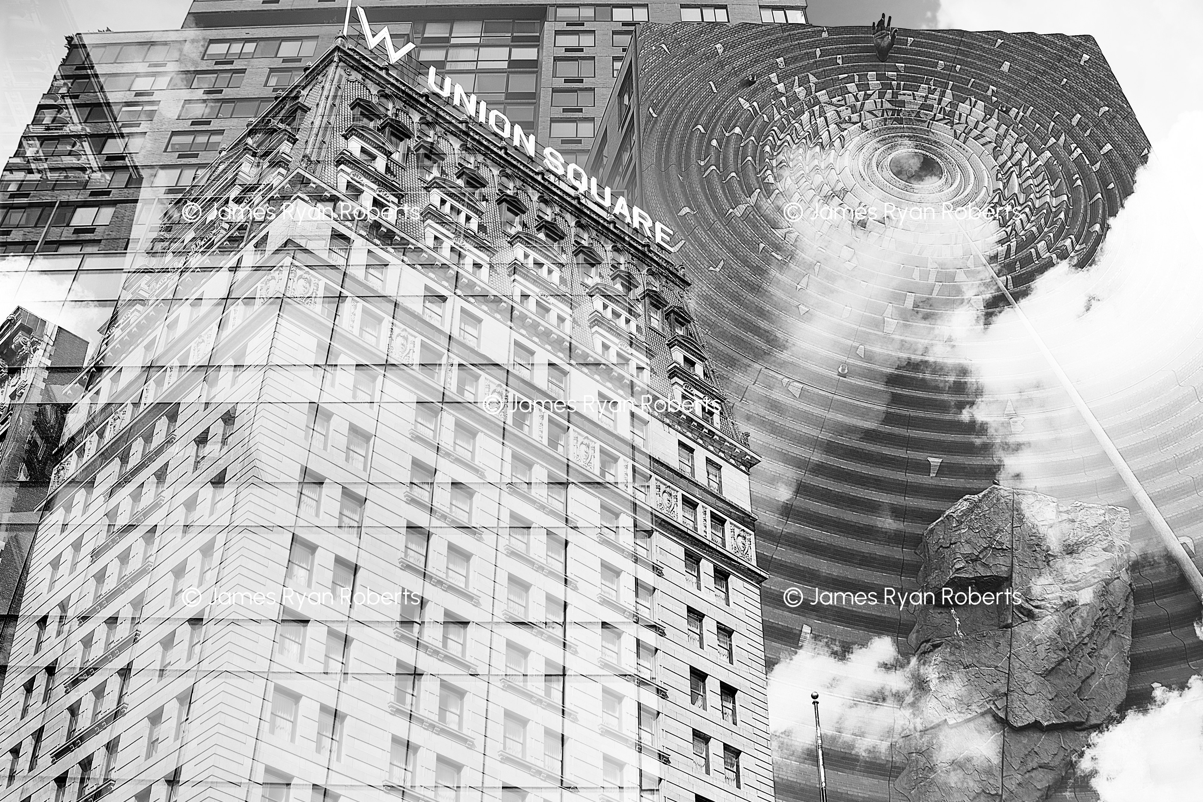 Passing Time in Union Square — Triple Take large-format fine art print